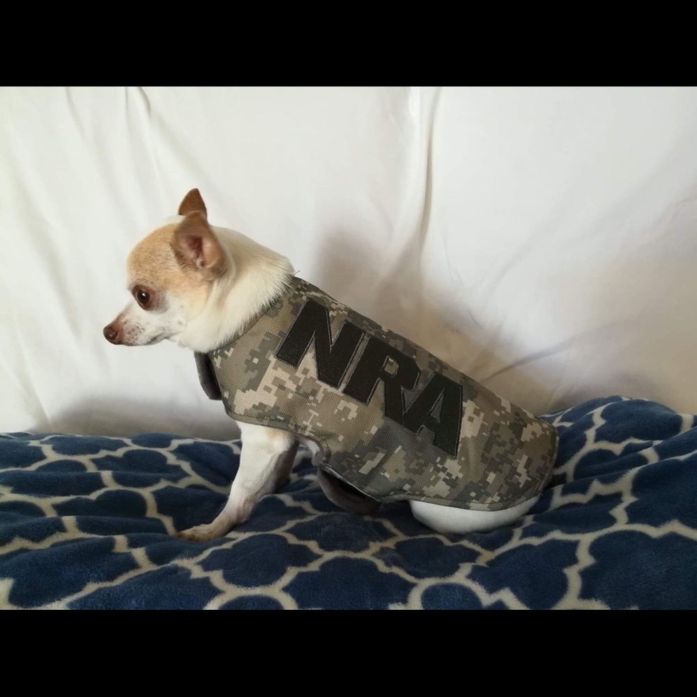 NRA handmade dog jacket 🐕 dog sweater